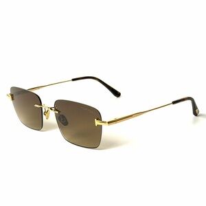 Tom Ford Jake-02 Sunglasses TF 1354 30F 54mm Gold / Dark Brown Gradient